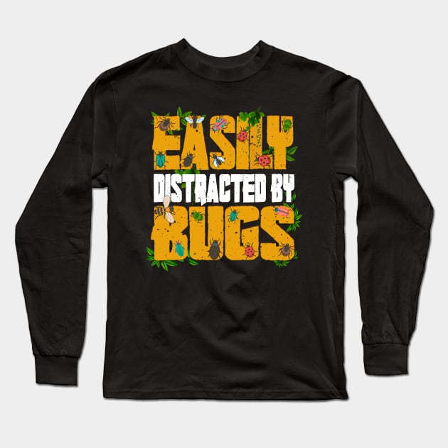 easily distracted by bugs Long Sleeve T-Shirt by BaderAbuAlsoud